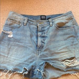 Urban Outfitters Ripped Girlfriend Denim Shorts